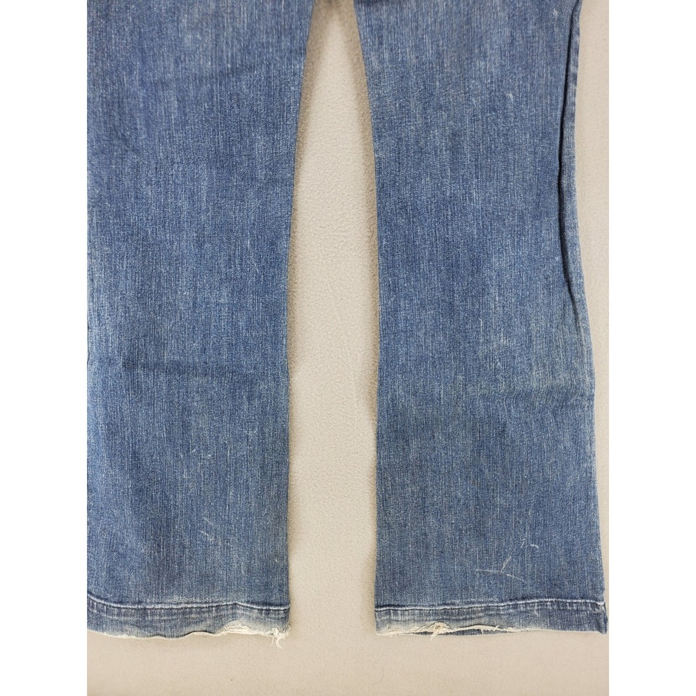 Refuge Bootcut Jeans Women 11L Blue Good Mid Rise Embroidered P1980-34 - Picture 4 of 4
